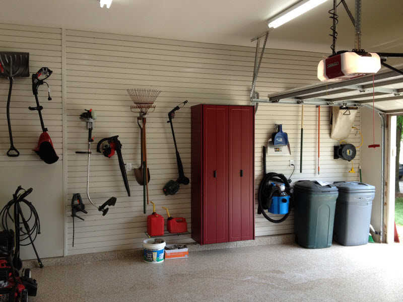 Danbury CT - Slatwall and a Garage Storage Cabinet